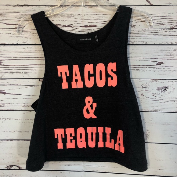 MINKPINK Tops - Minkpink Tacos and Tequila tank top